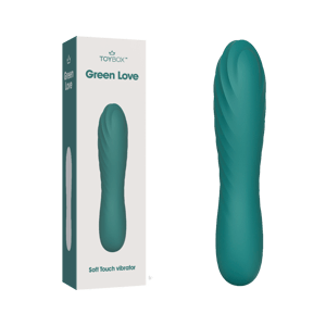 ויברטור במגע קטיפתי Green Love
