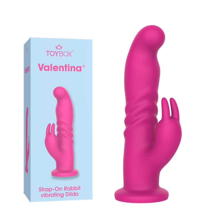 ויברטור ארנבון נצמד עם בסיס רחב Valentina