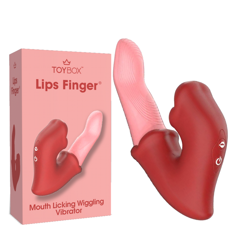ויברטור אנבון מלקק ומתפתל Lips Finger
