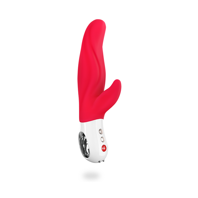 Lady Bi ויברטור מחוספס אדום לגירוי כפול