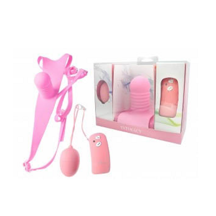 Intimacy סטרפ און עם ביצת רטט אלחוטית