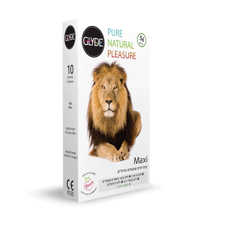 Glyde Maxi 56mm קונדומים  טבעוניים