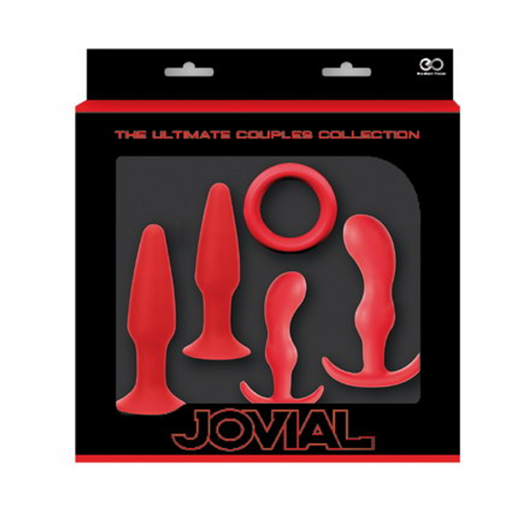 Jovial סט של ארבעה פלאגים אנאליים וקוקרינג