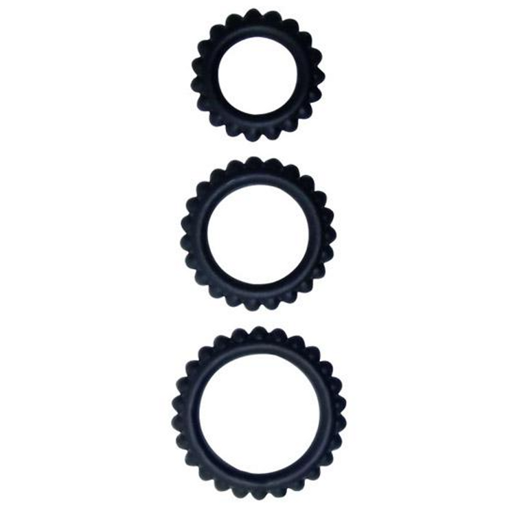 TITAN סט 3 טבעות קוקרינג בגדלים שונים מסיליקון