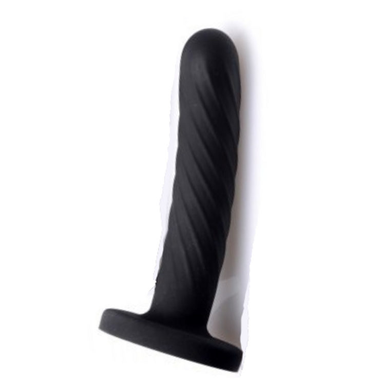 דילדו שחור קשיח עם חיספוסים קטן