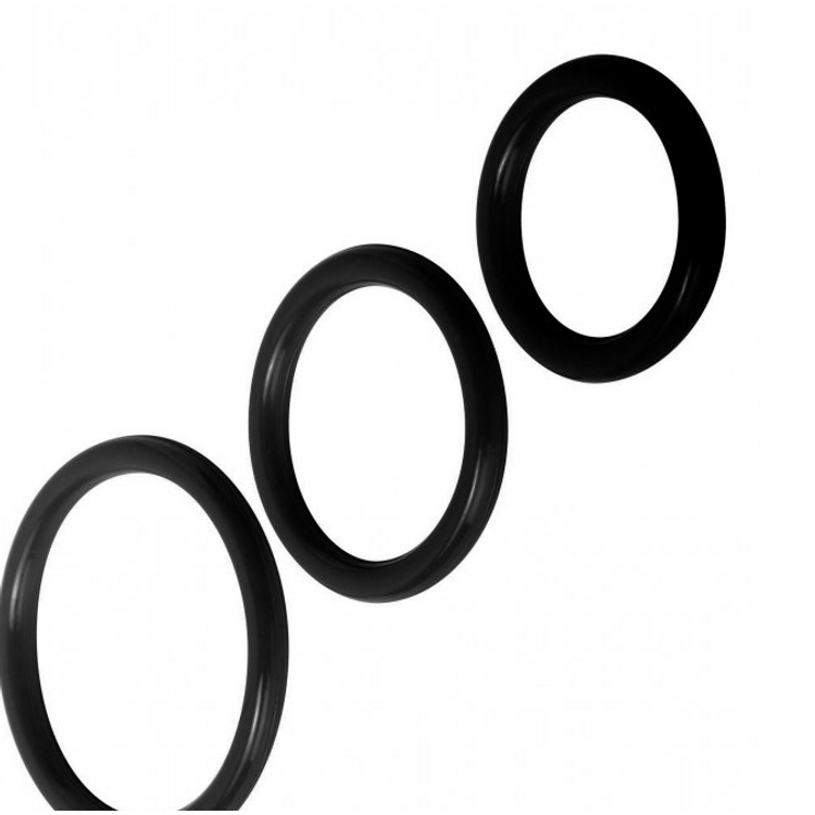 Trinity Vibes סט שלישיית טבעות סיליקון לפין