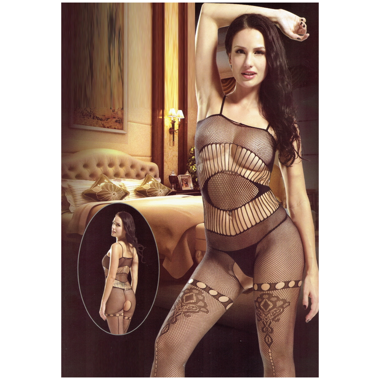 בגד אובראול סקסי מבד גרביון ONE SIZE