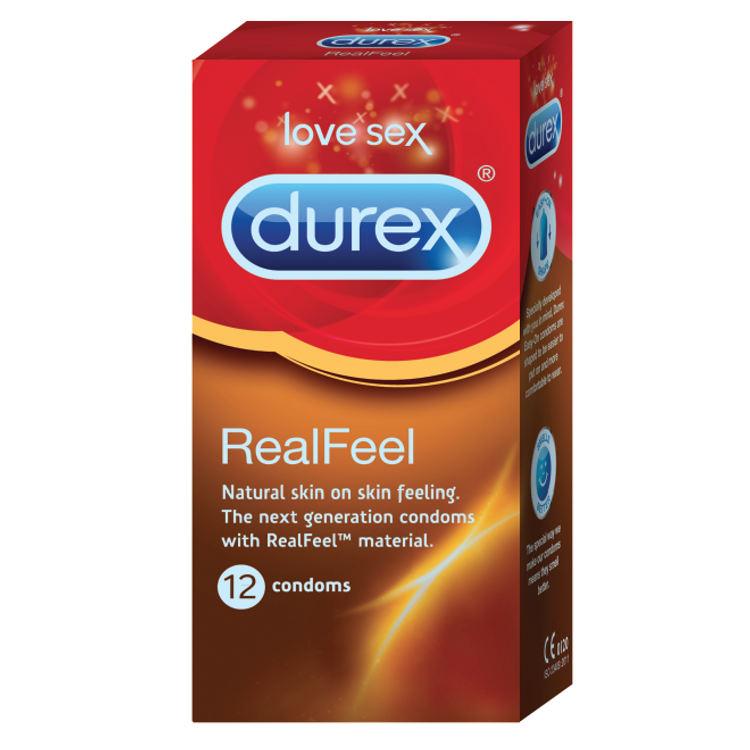 ללא לטקס 56 מ"מ Durex Real Feel