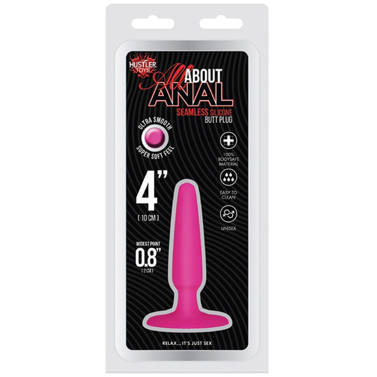 All about anal  פלאג סיליקון 10 סמ ורוד Hustler