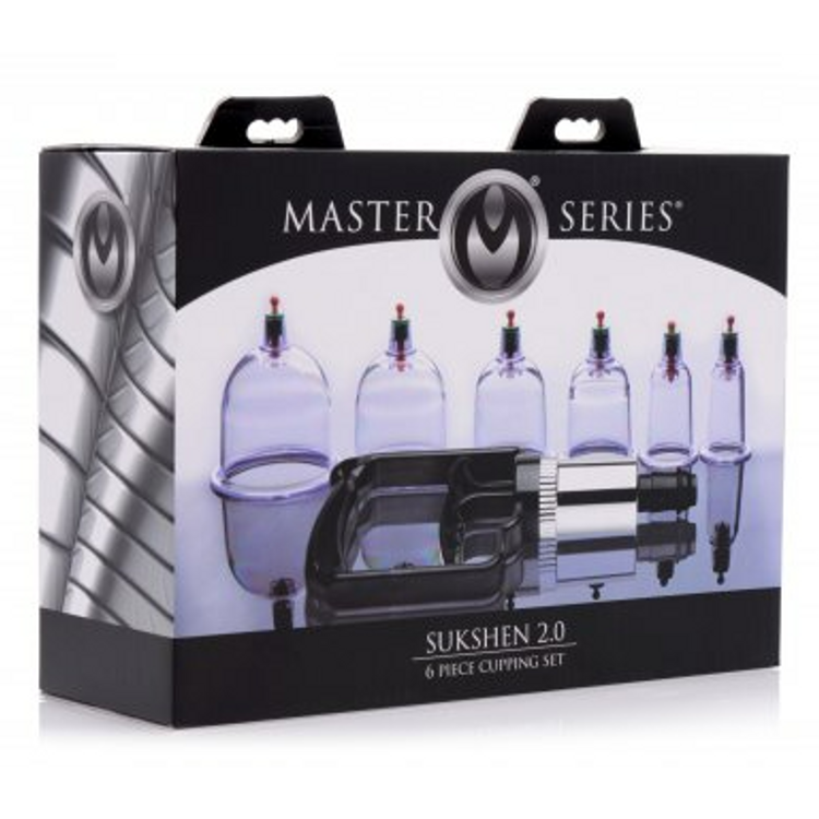 2.0 Sukshen ערכה של 6 כיסויי משאבות למשחקי סקס Master Series