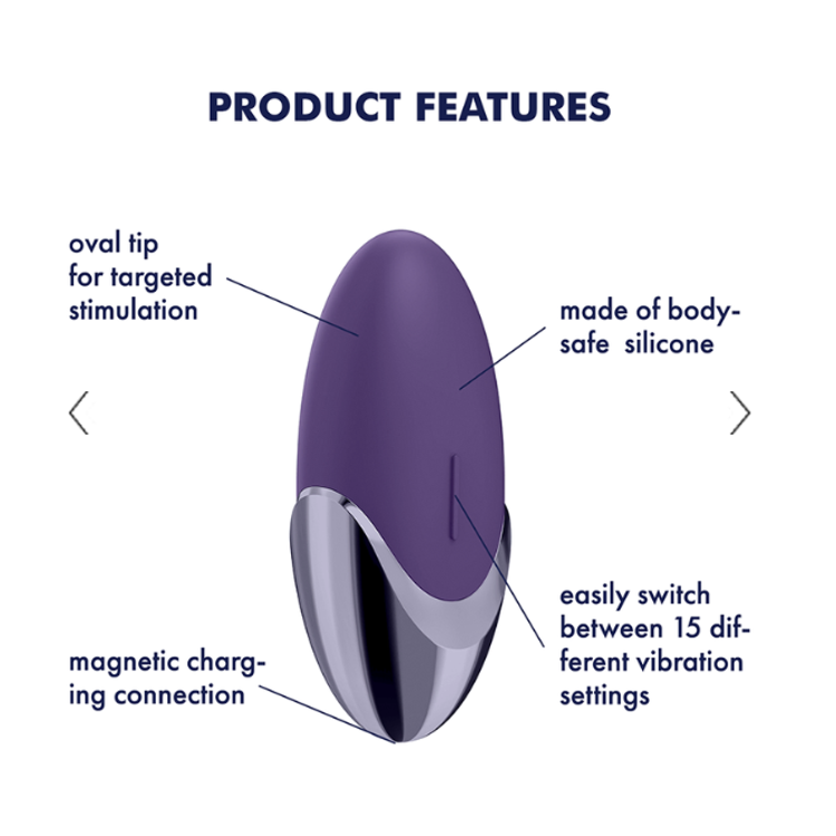 ויברטור קטן ועוצמתי לדגדגן Satisfyer Purple Pleasure