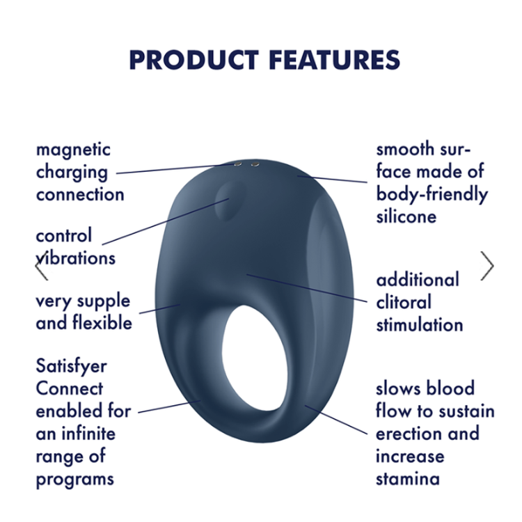 Strong One קוקרינג 10 מצבי רטט עם אפליקציה סטיספייר