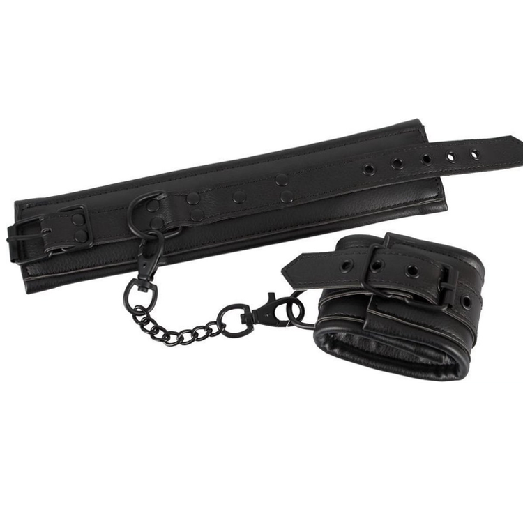 אזיקים לרגליים מדמוי עור לקשירות