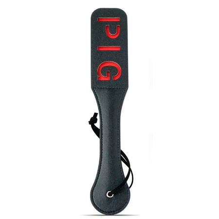 ספאנקר דו שכבתי שחור אדום כיתוב PIG