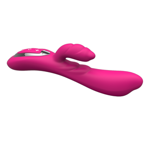 Touch 2 ויברטור סיליקון ורוד עם שני מנועים לגירוי חיצוני ופנימי מגיב למגע Nalone