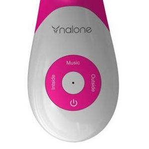 Rhythm ויברטור סיליקון ורוד 7 מצבי רטט רגיש לקול Nalone