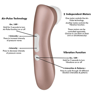 Pro 2 Vibration שואב יונק עוצמתי לדגדגן עם רטט Satisfyer