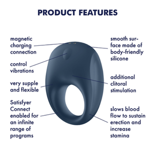 Strong One טבעת רטט לזוגות לגירוי דגדגני Satisfyer