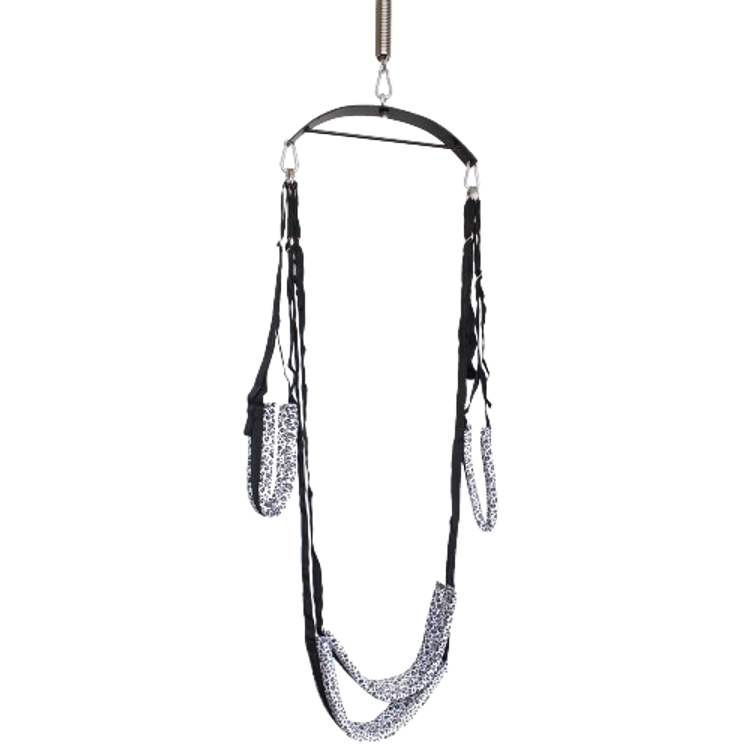 נדנדה ביתית מנומרת לבן