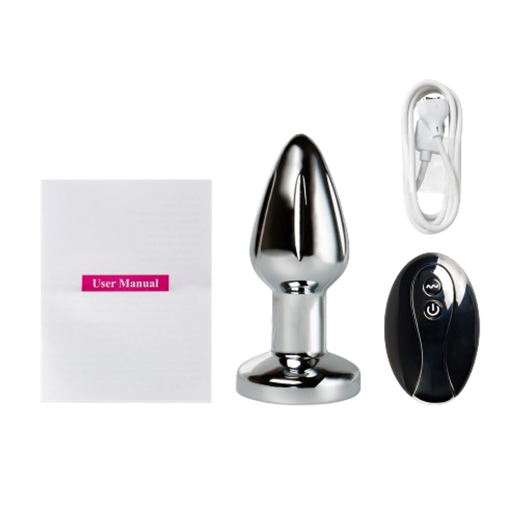 כדור הדיסקו-פלאג מתכת קטן רוטט עם שלט