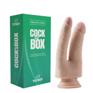 DON דילדו דו ראשי ראלסטי נצמד