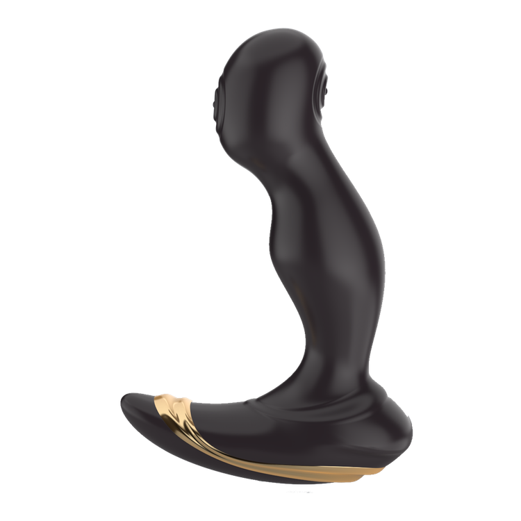 מעסה ערמונית רוטט וטופח עם שלט 'באק טאפ'