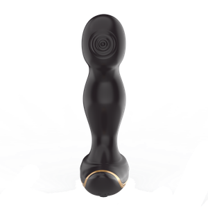 מעסה ערמונית רוטט וטופח עם שלט 'באק טאפ'