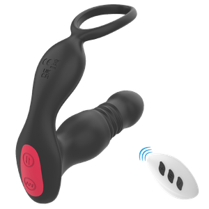 מעסה ערמונית לינארי רוטט עם שלט 'לוק דאון'