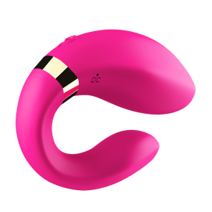 ויברטור זוגי עם שלט 'פלז'ר מייקר' ורוד