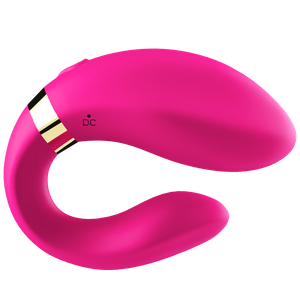 ויברטור זוגי עם שלט 'פלז'ר מייקר' ורוד