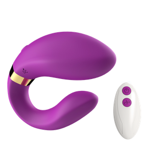 ויברטור זוגי עם שלט 'פלז'ר מייקר' סגול