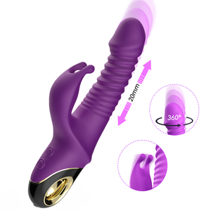 ויברטור מדמה חדירה ספירלית  'סופר ארנבי נבי' סגול