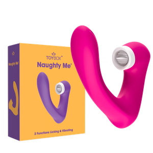 ויברטור מלקק וחודר 'נוטי מי' ורוד