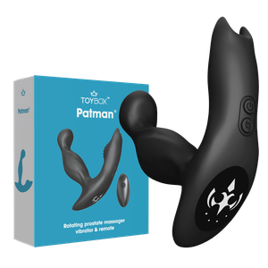 מענג אנאלי רוטט מסתובב עם שלט 'פאטמן'