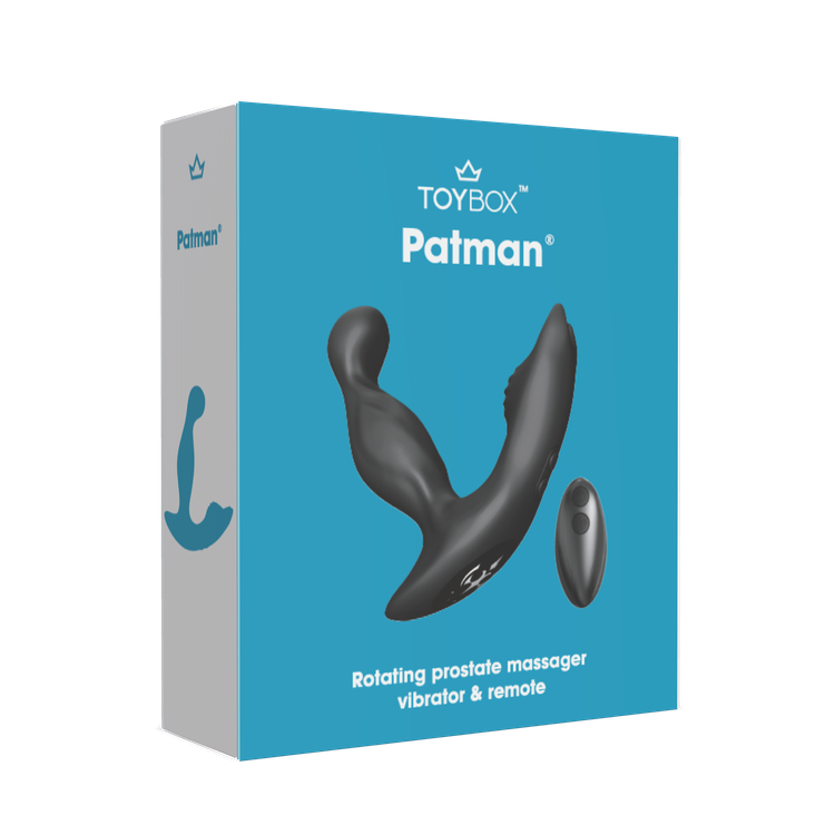 מענג אנאלי רוטט מסתובב עם שלט 'פאטמן'