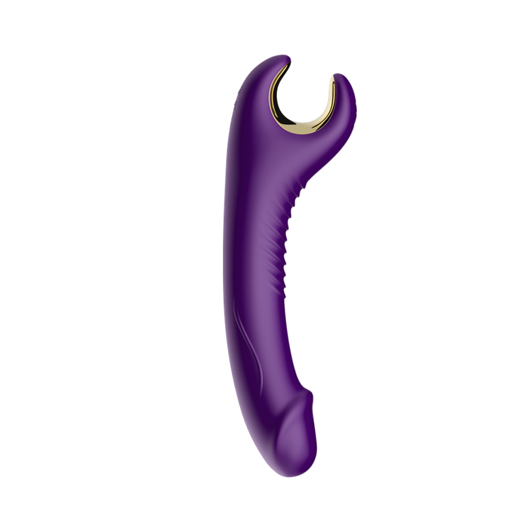 ויברטור רוטט ומסתובב 'ספין מי' סגול