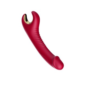 ויברטור רוטט ומסתובב 'ספין מי' אדום יין