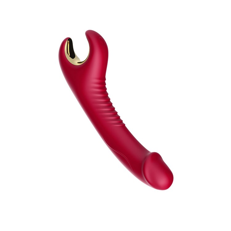 ויברטור רוטט ומסתובב 'ספין מי' אדום יין