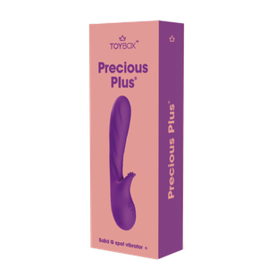 ויברטור עם גירוי יעודי לדגדגן 'פרשס פלוס' ורוד