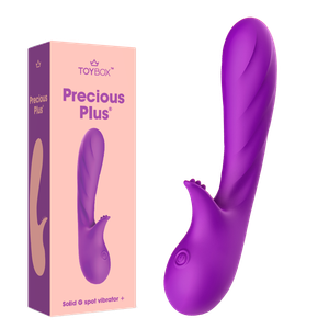 ויברטור עם גירוי יעודי לדגדגן 'פרשס פלוס' סגול