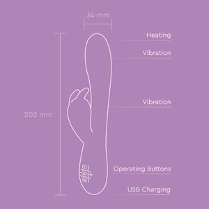 ויברטור ארנבון מתחמם 'הוט דיזייר'