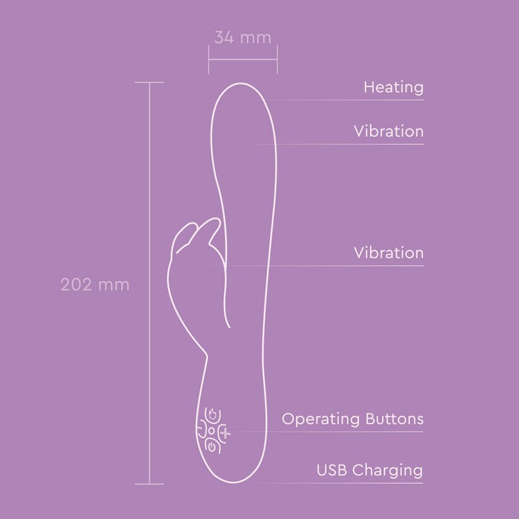 ויברטור ארנבון מתחמם 'הוט דיזייר'