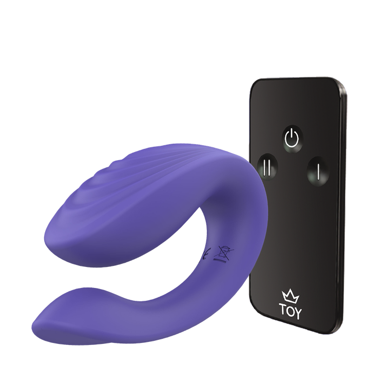 ויברטור זוגי ארגונומי עם שלט 'טאנגו דואו'