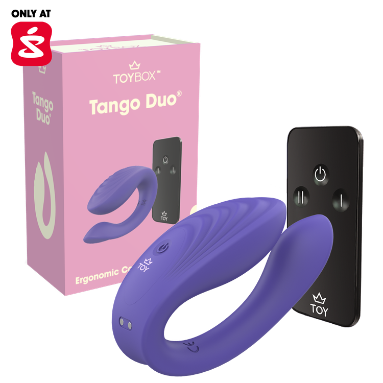 ויברטור זוגי ארגונומי עם שלט 'טאנגו דואו'