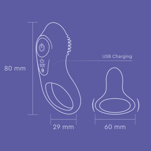 טבעת רטט גמישה 'סוניק בלו'