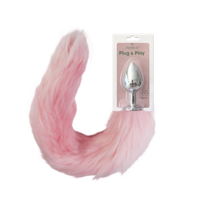 אג מתכת עם זנב שועל ורוד מעושן