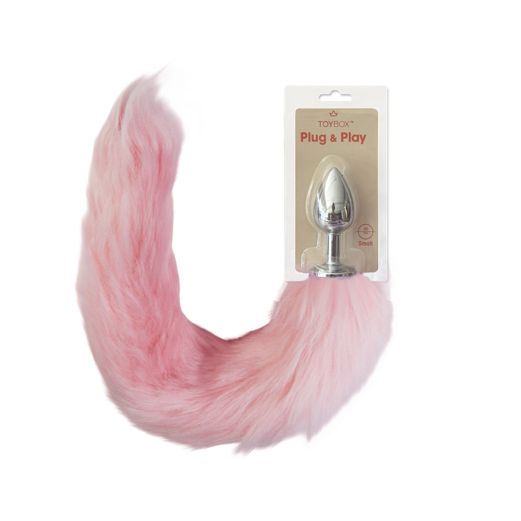 אג מתכת עם זנב שועל ורוד מעושן